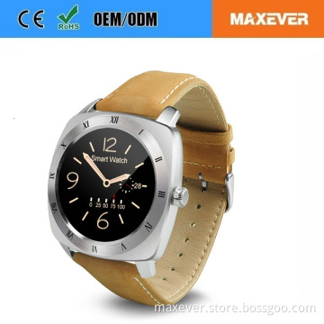 MTK2502C Bluetooth Waterproof Heart Rate Monitor Compatible with Andriod and IOS IPS Round Touch Screen DM88 Smart Watch